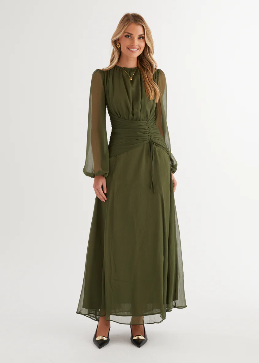 Starstruck Maxi Dress - Olive - Image 9
