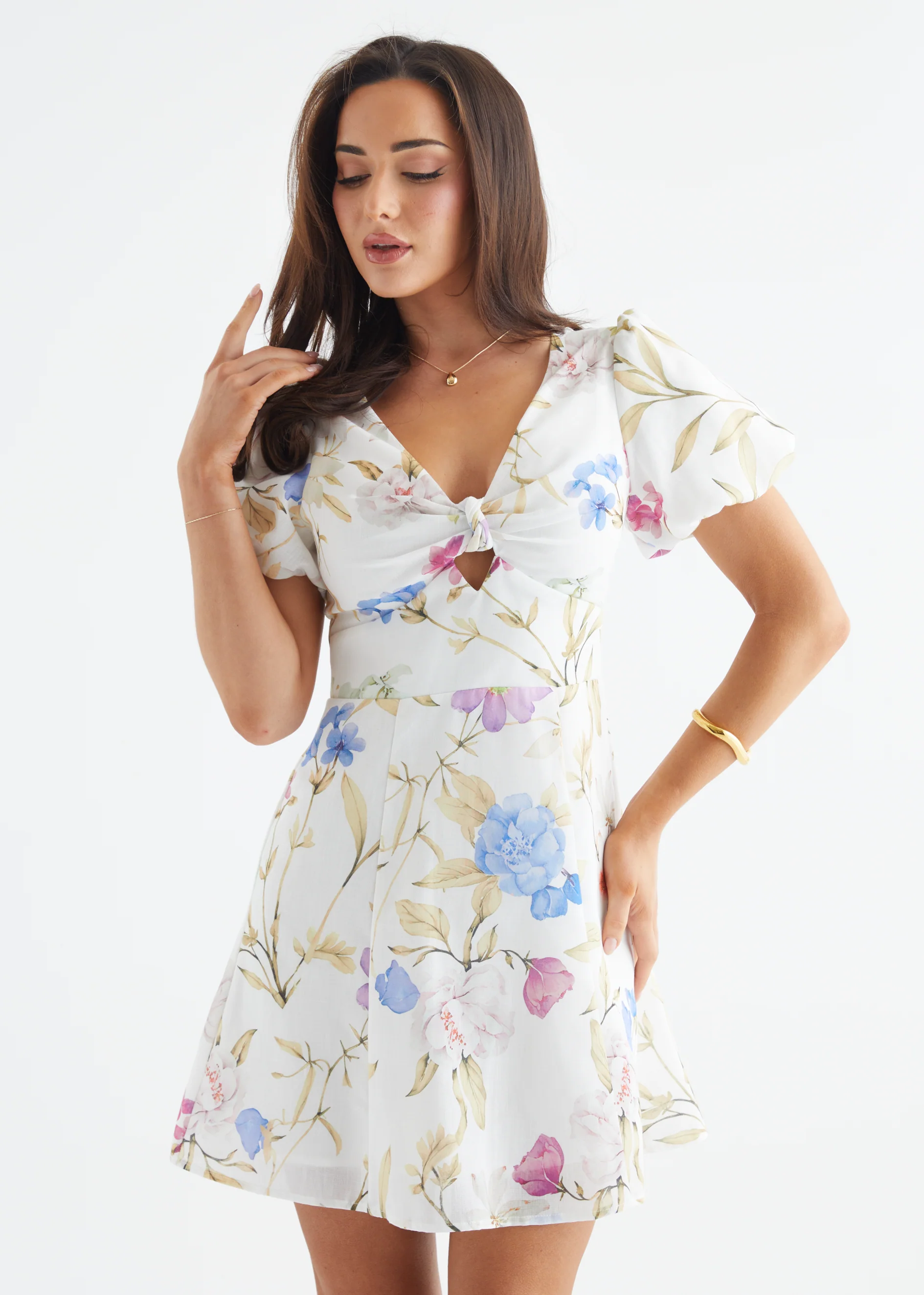 Tarnee Dress - Blue Botanica - Image 2