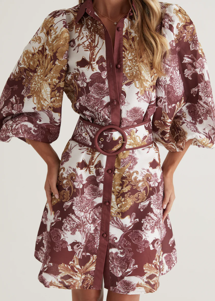 Tavana Dress - Merlot Chateau - Image 20