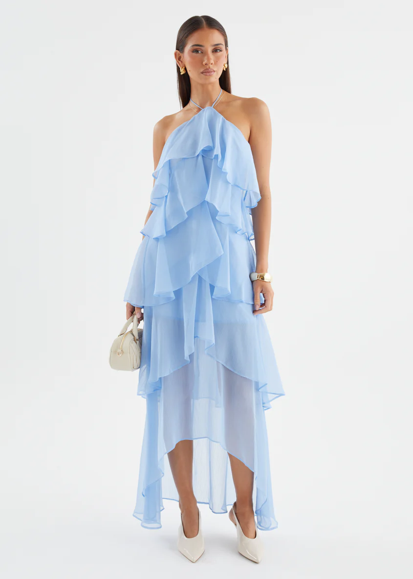Telaena Halter Maxi Dress - Blue - Image 5