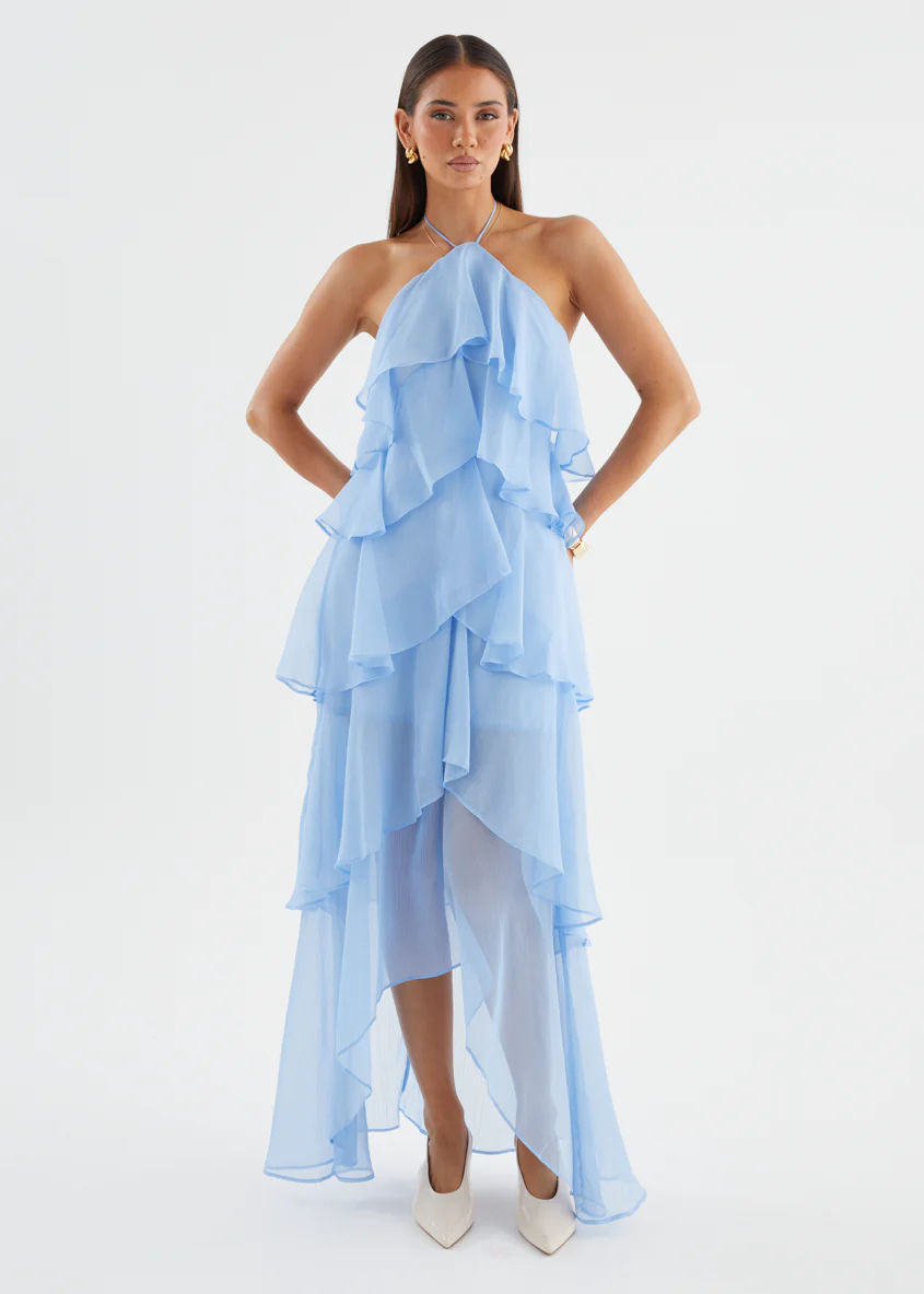 Telaena Halter Maxi Dress - Blue - Image 6