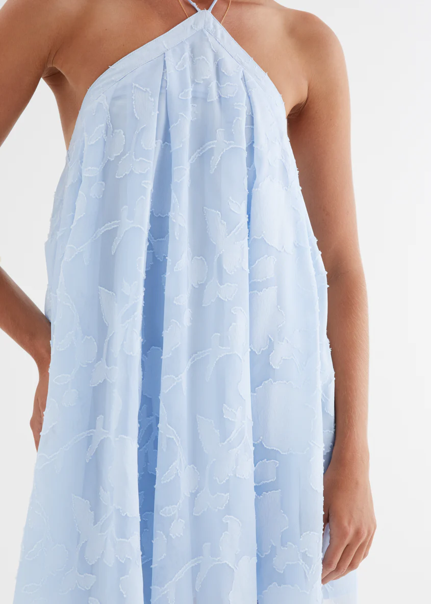 Teliyah Halter Dress - Baby Blue - Image 9