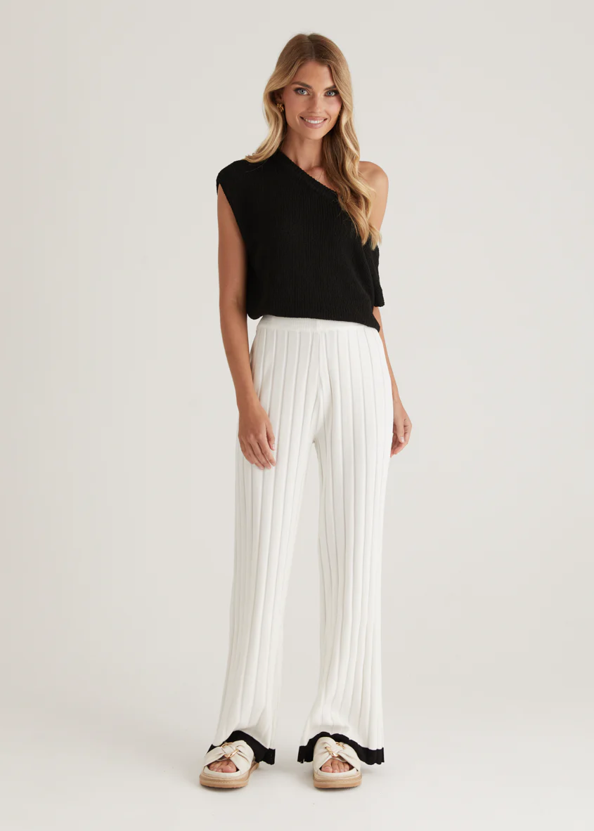 Tienna Knit Pants - Off White - Image 5