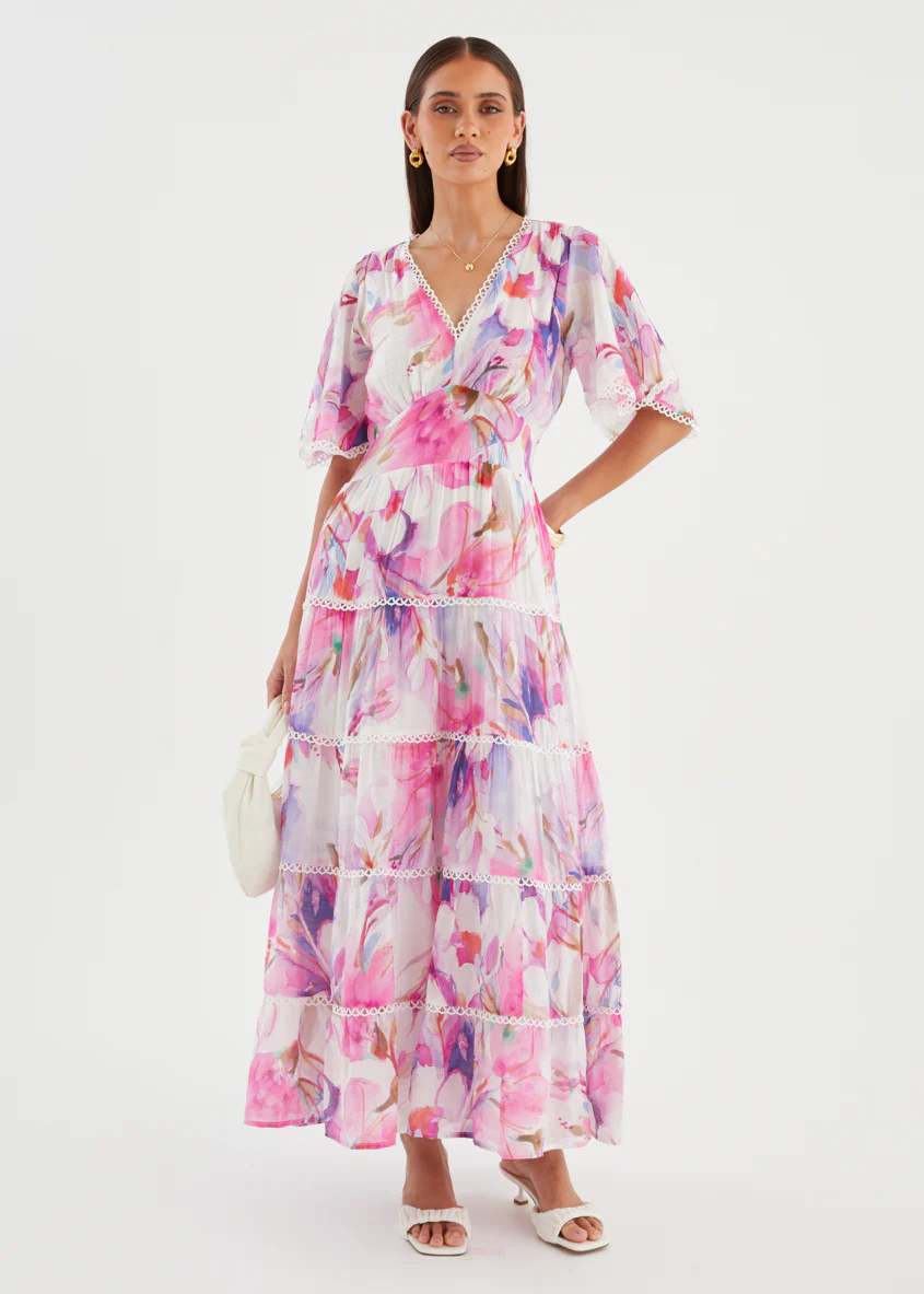 Tillie Maxi Dress - Pink Bouquet - Image 2