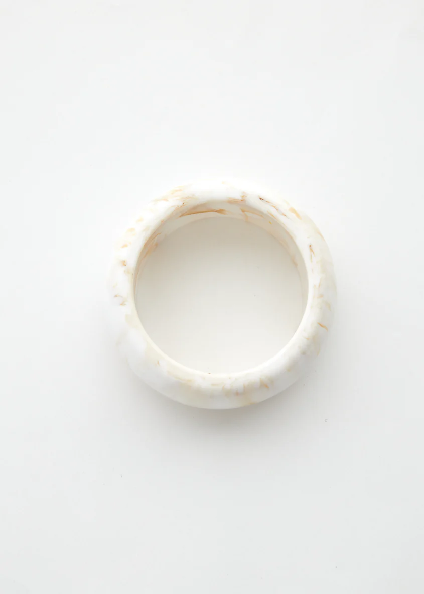 Tyra Bangle - Cream Resin - Image 3
