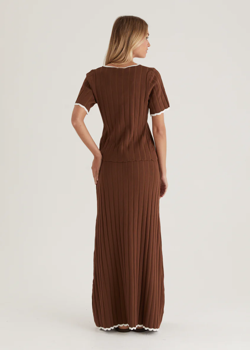 Yulia Knit Top - Chocolate - Image 12