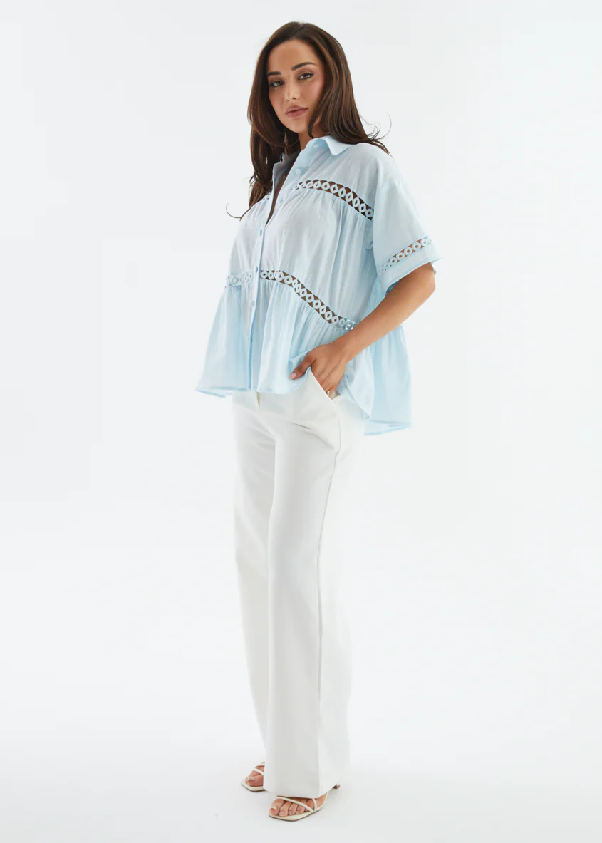 Zahra Shirt - Light Blue - Image 6