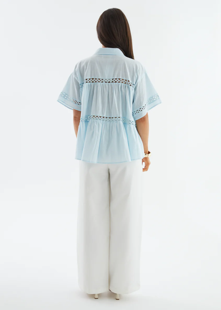 Zahra Shirt - Light Blue - Image 7