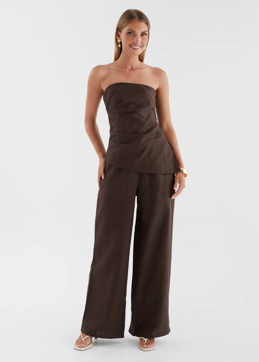 Zeneith Strapless Top - Chocolate - Image 4