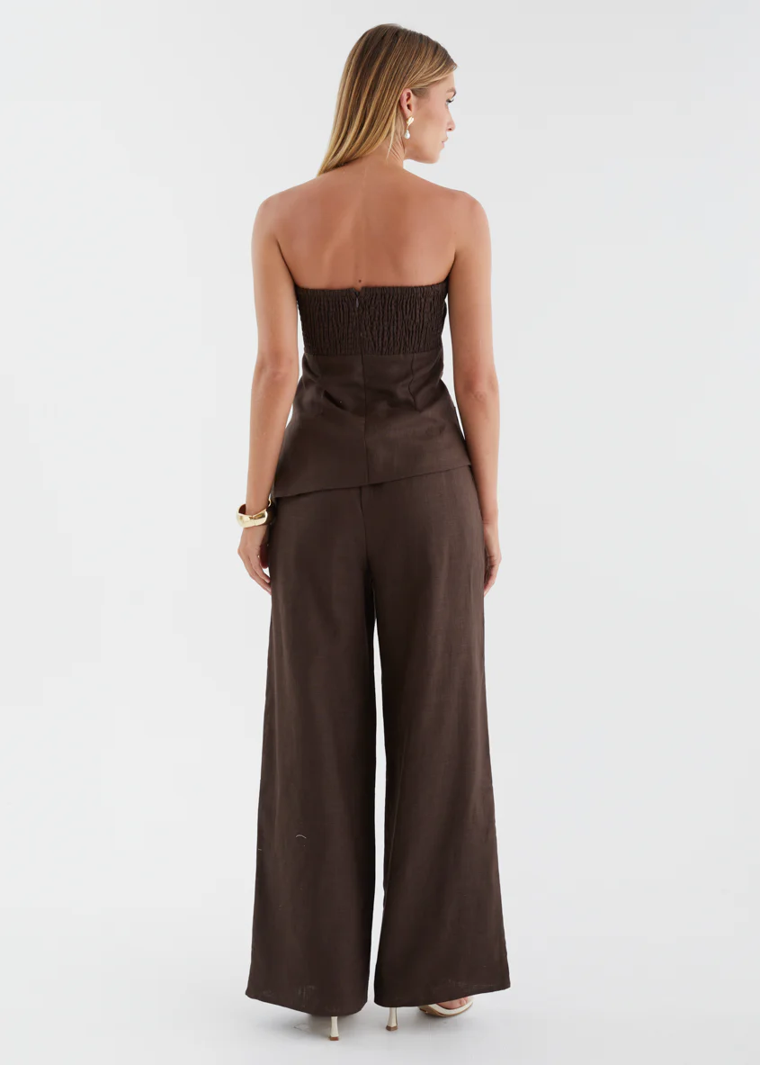 Zeneith Strapless Top - Chocolate - Image 7