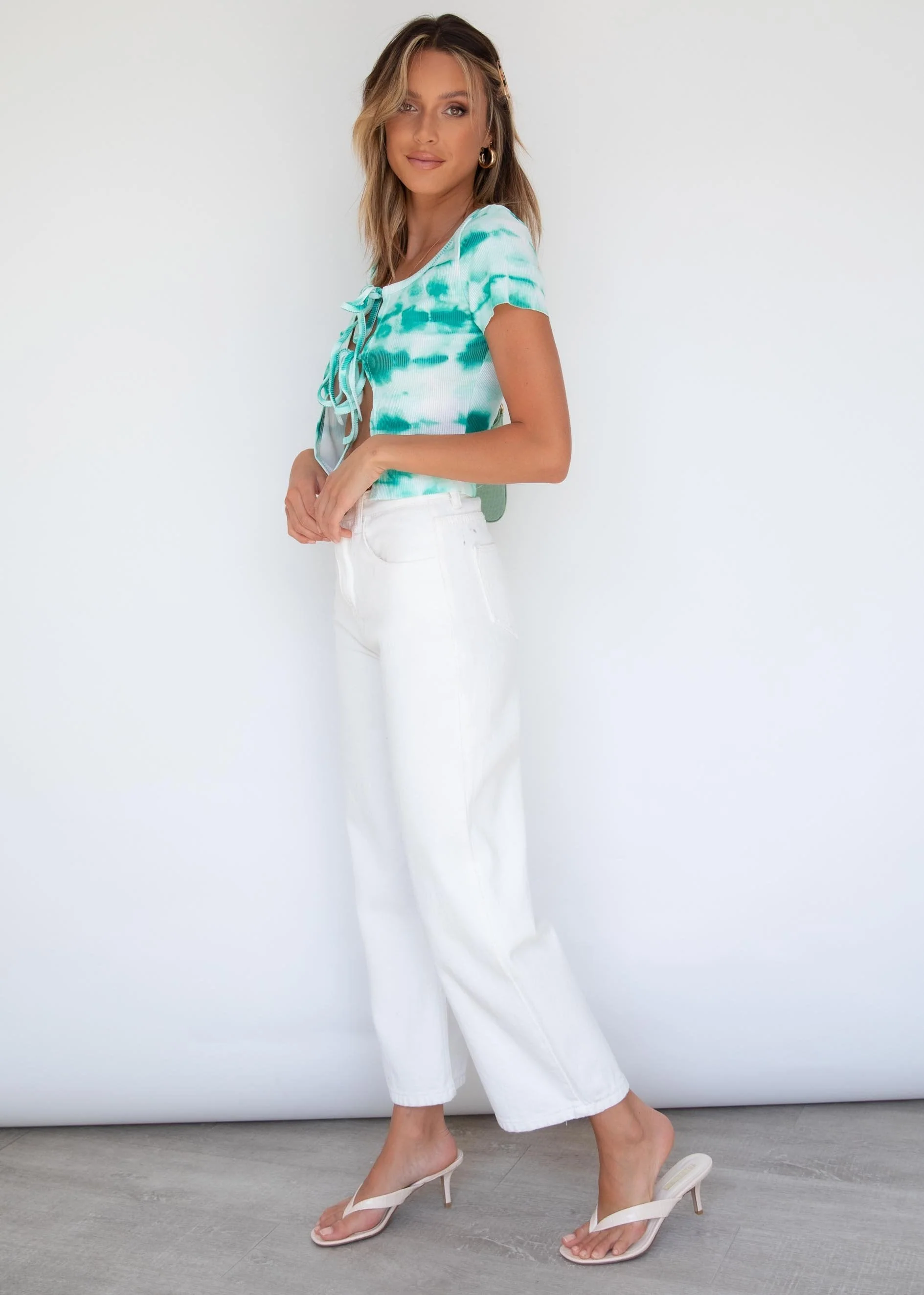 Ziggy Tie Tee - Teal Dye - Image 17