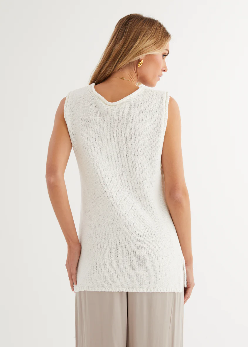 Zoeva Knit Top - Off White - Image 7