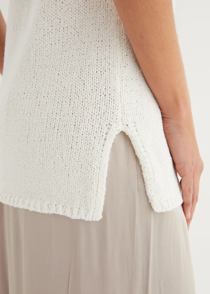 Zoeva Knit Top - Off White - Image 8
